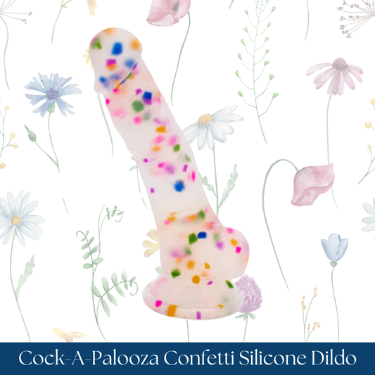 Cock-A-Palooza Confetti Silicone Dildo