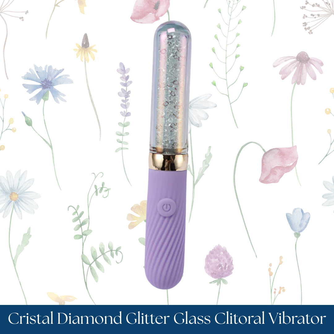 Cristal Diamond Glitter Glass Clitoral Vibrator