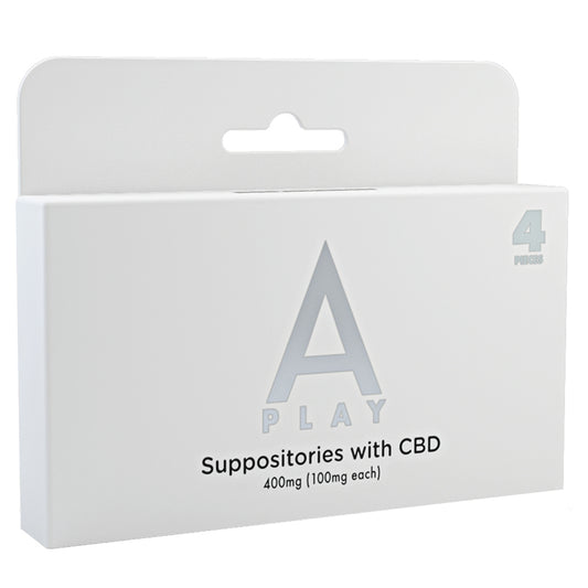 A-Play Suppositories with SEE BEE DEE -400mg (100mg each) 4 pieces