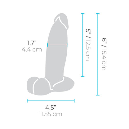 b-Vibe Slipskin Realistic Silicone Dildo 6 in.