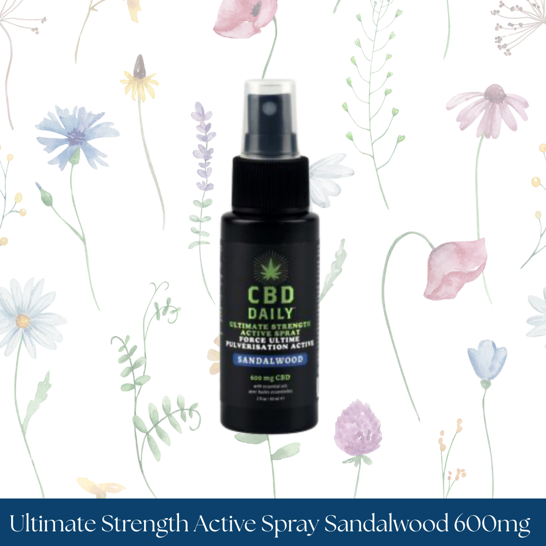 Daily Ultimate Strength Active Spray Sandalwood 600mg