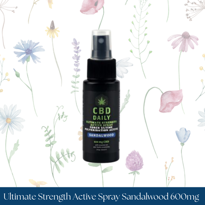 Daily Ultimate Strength Active Spray Sandalwood 600mg