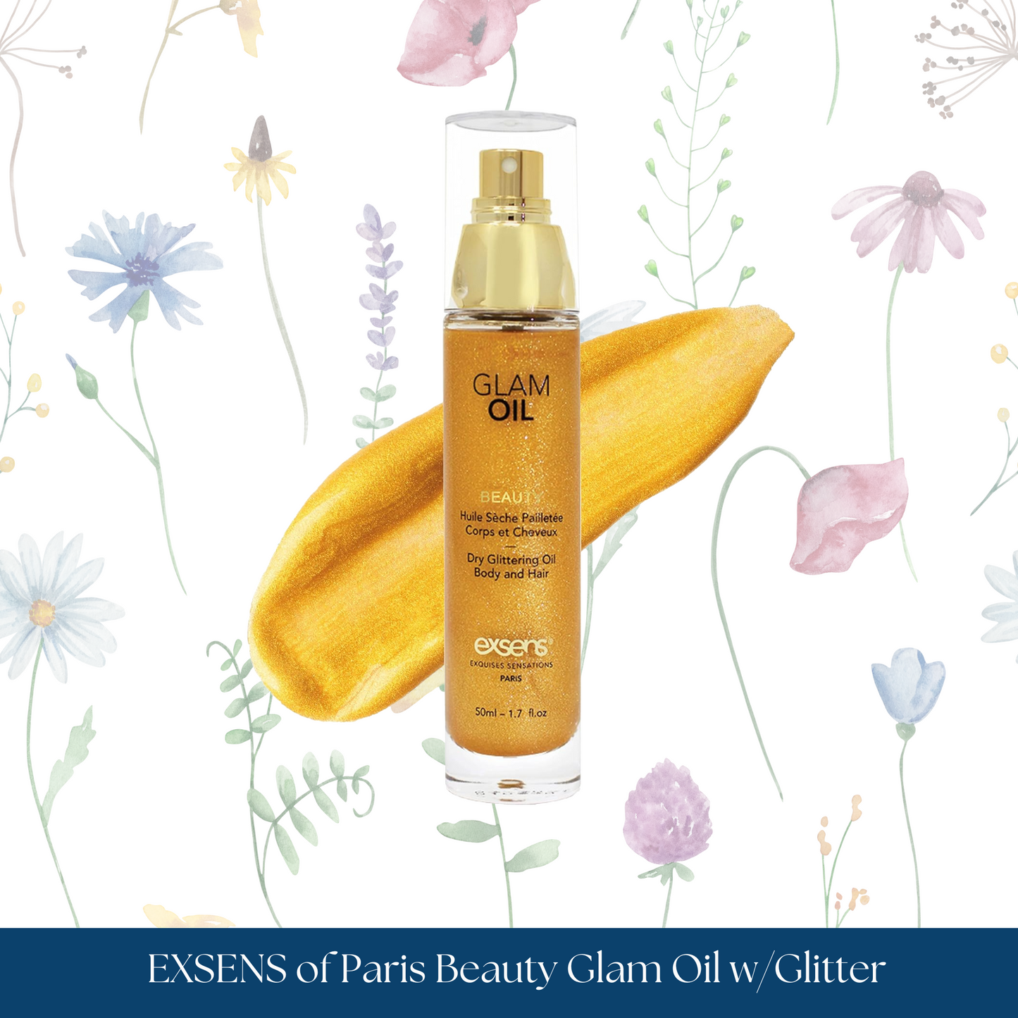EXSENS of Paris Beauty Glam Oil w/Glitter
