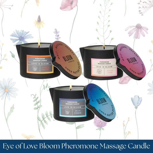 Eye of Love Bloom Pheromone Massage Candle