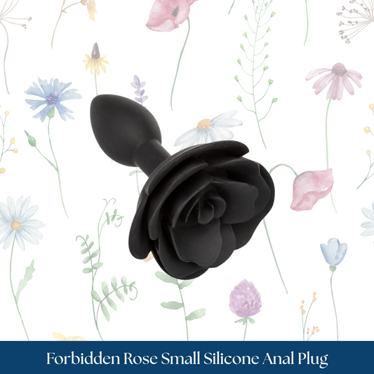 Forbidden Rose Small  Silicone Anal Plug
