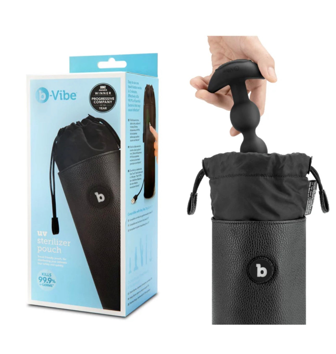 b-vibe UV Sterlizer Pouch Black