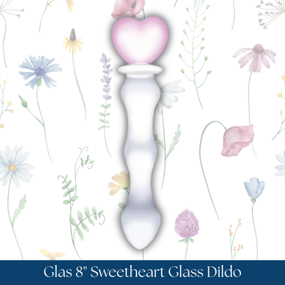 Glas 8" Sweetheart Glass Dildo