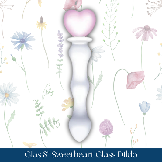 Glas 8" Sweetheart Glass Dildo