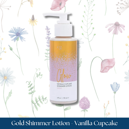Gold Shimmer Lotion - Vanilla Cupcake - 2 Left