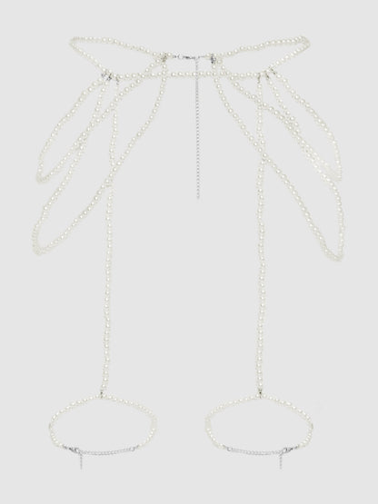 PEARL DRAPED GARTER