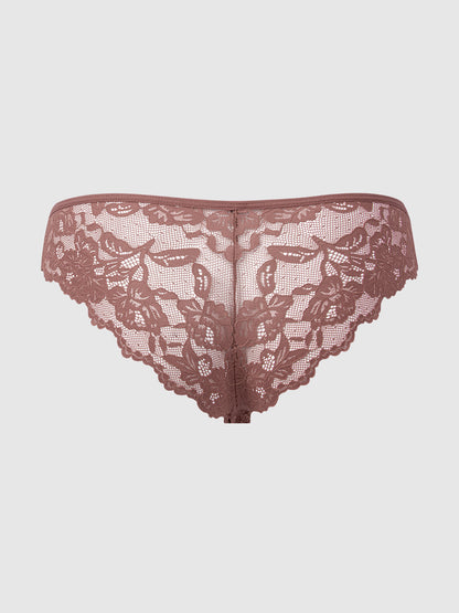 BELLA LACE UP FRONT LACE TANGA