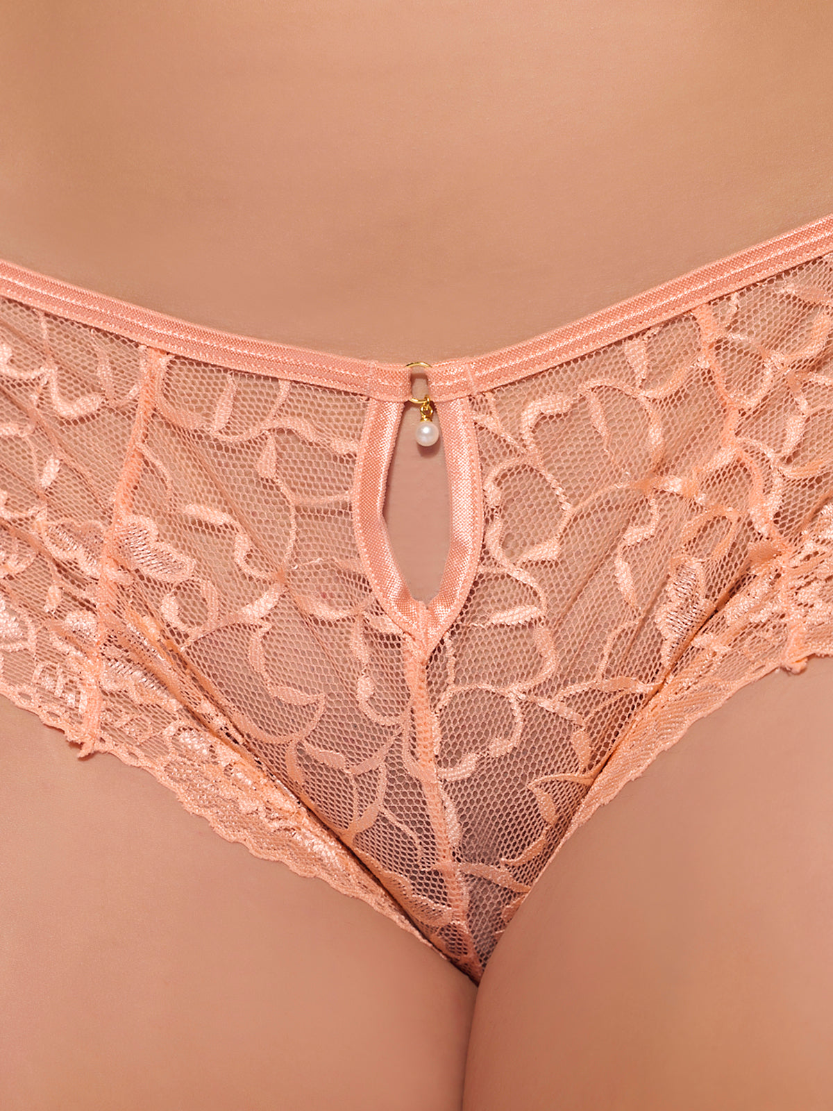 GIGI STRETCH LACE KEYHOLE TANGA