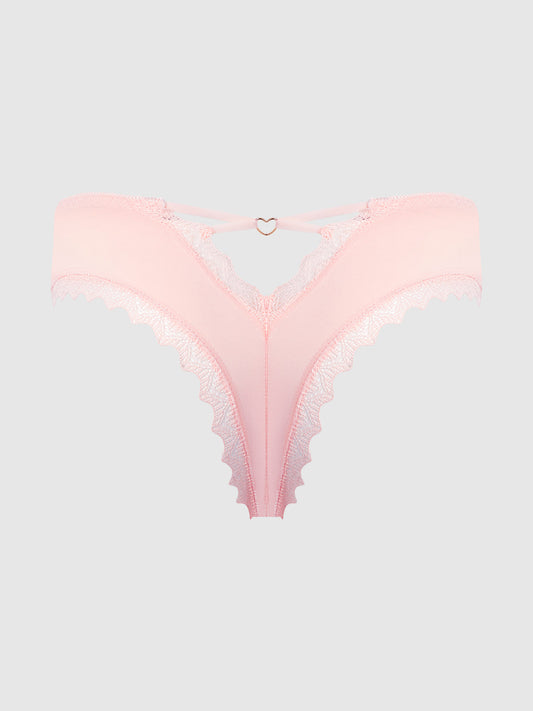 VERA MICRO & LACE HEART CHARM CHEEKY