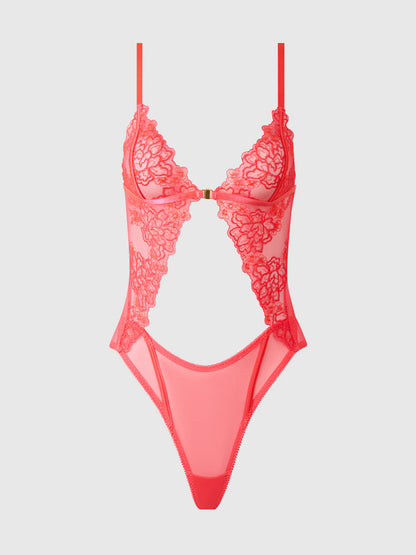 Eden Embroidered Wirefree Teddy