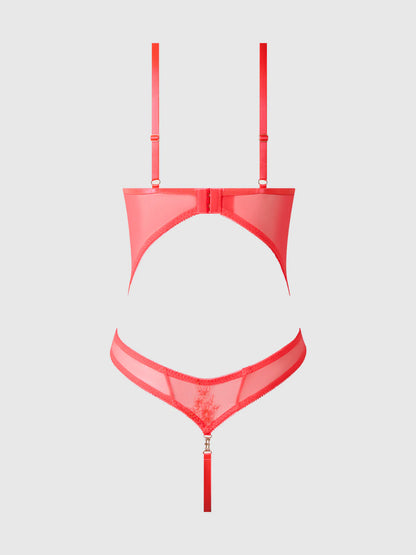 Eden Embroidered Wirefree Teddy