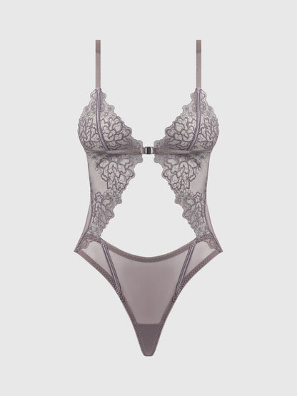 Eden Embroidered Wirefree Teddy