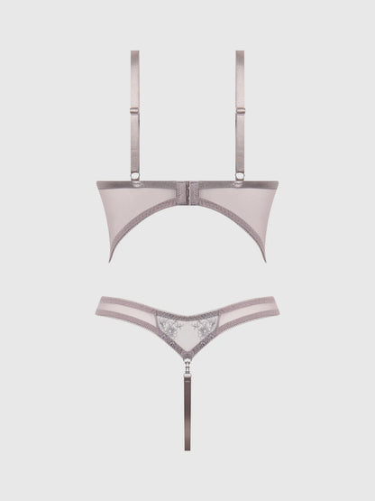 Eden Embroidered Wirefree Teddy