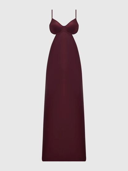 Brigeta Satin Mono Wire Long Gown