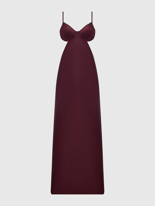 Brigeta Satin Mono Wire Long Gown