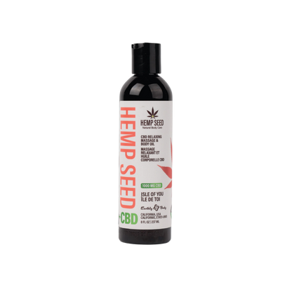 Hemp Seed Relaxing Massage & Body Oil - SEE BEE DEE