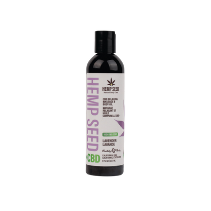 Hemp Seed Relaxing Massage & Body Oil - SEE BEE DEE