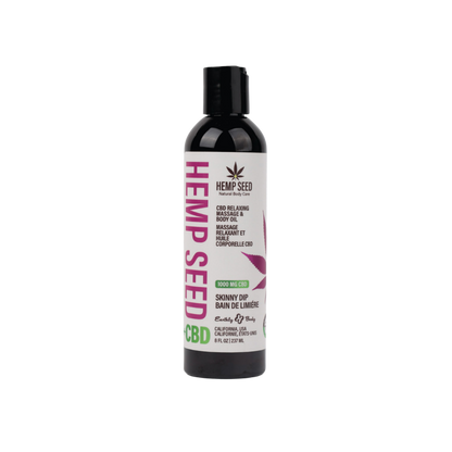 Hemp Seed Relaxing Massage & Body Oil - SEE BEE DEE