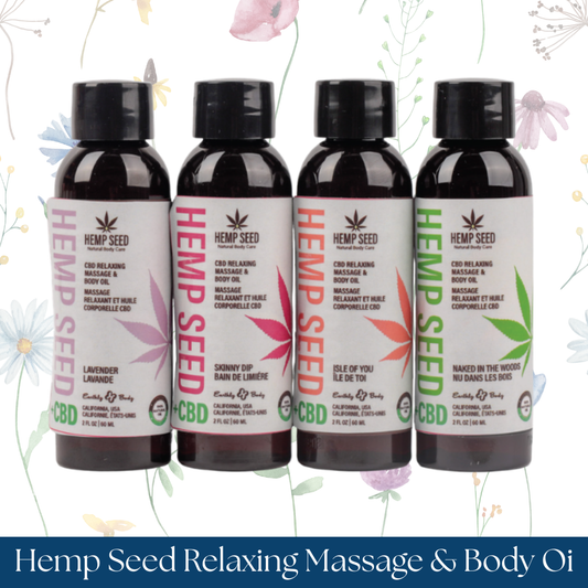 Hemp Seed Relaxing Massage & Body Oil - SEE BEE DEE