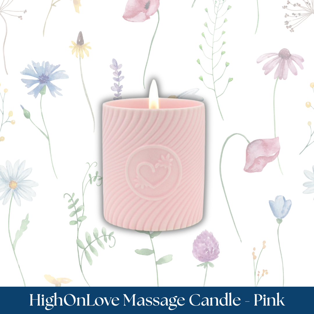 HighOnLove Massage Candle - Pink