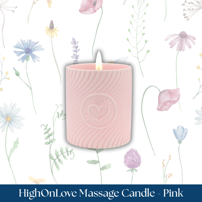 HighOnLove Massage Candle - Pink