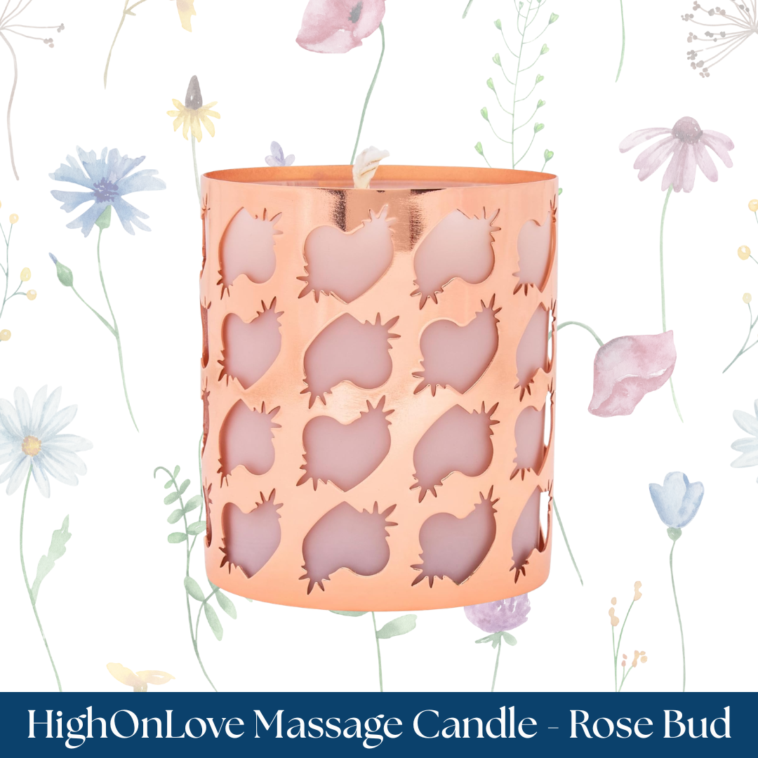 HighOnLove Massage Candle - Rose Bud