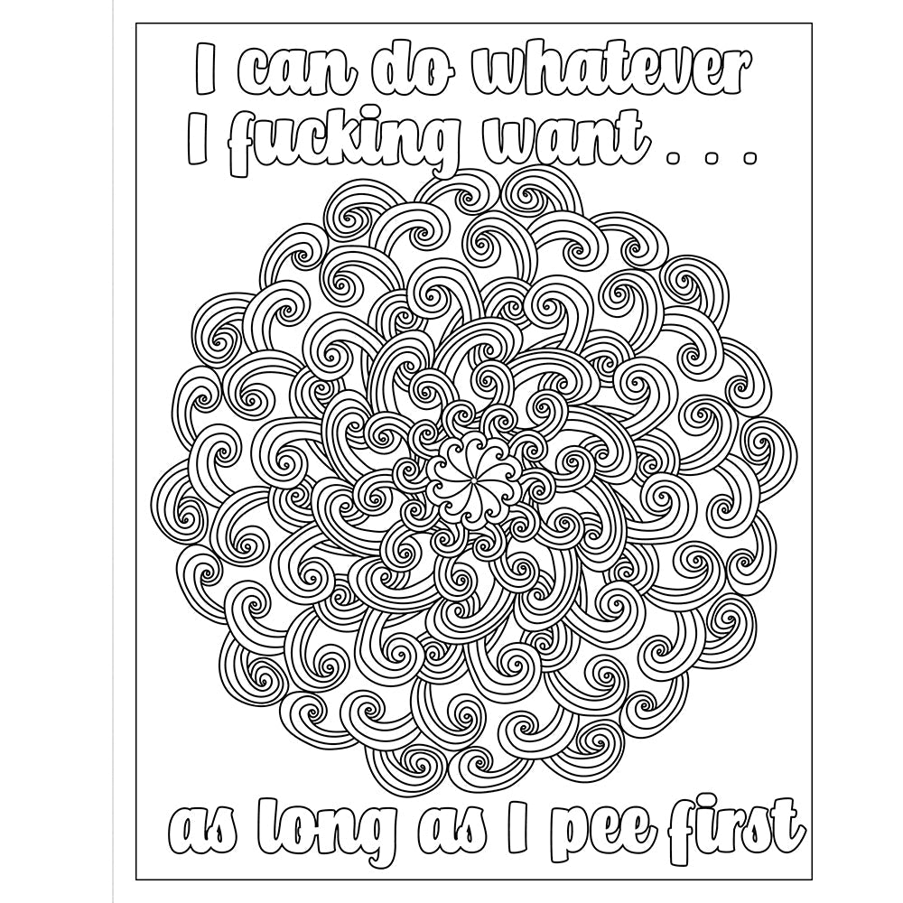 F*ck Menopause: A Sweary Coloring Book of Calming Mandalas for Cooling the Fire Within
