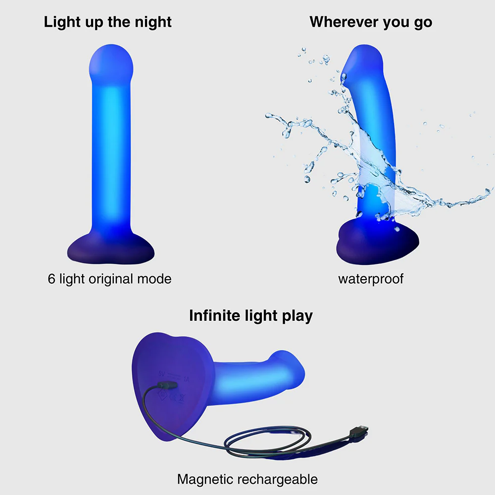 Strap-On-Me Glow-LED Dildo