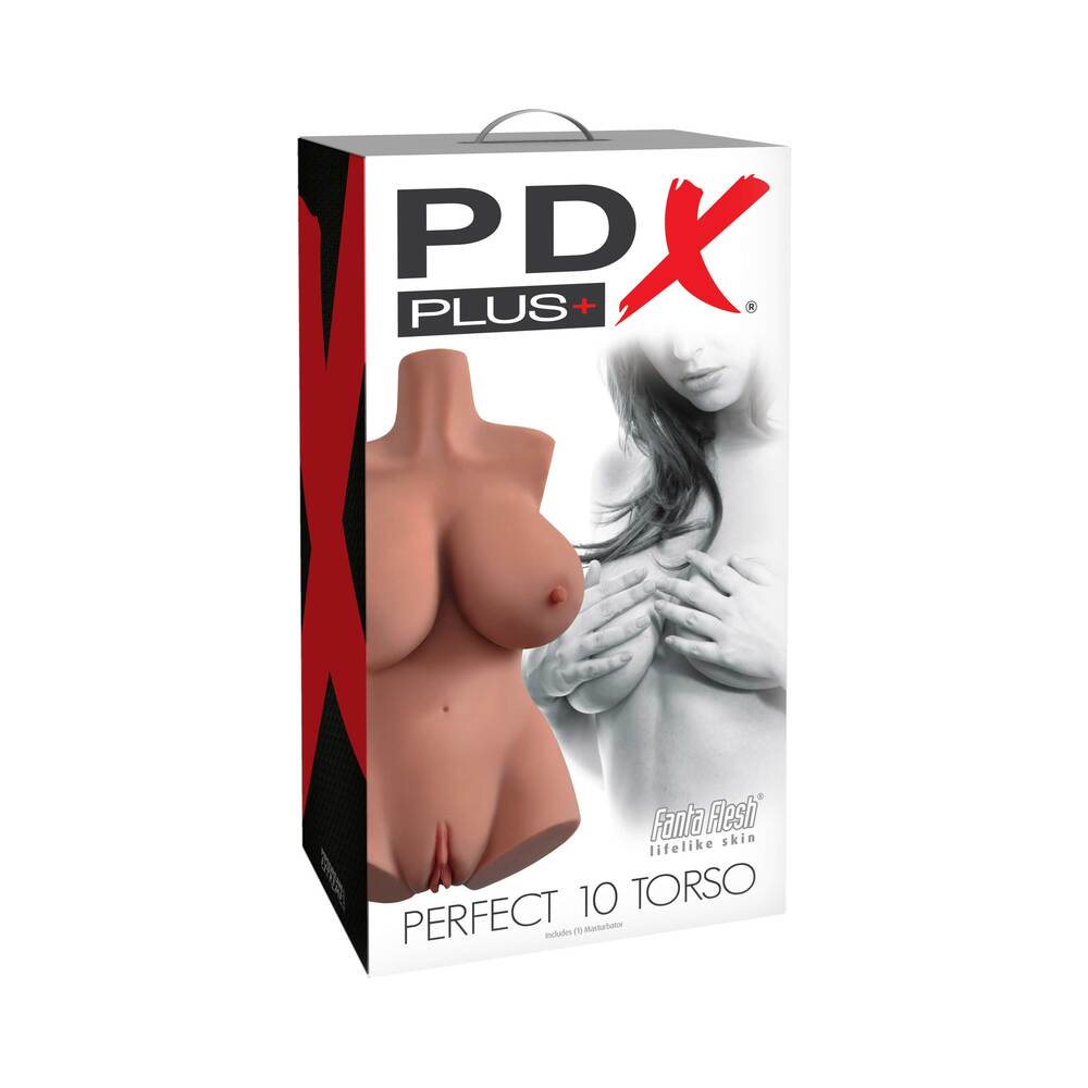 PDX Plus Perfect 10 Torso Dual Entry Masturbator