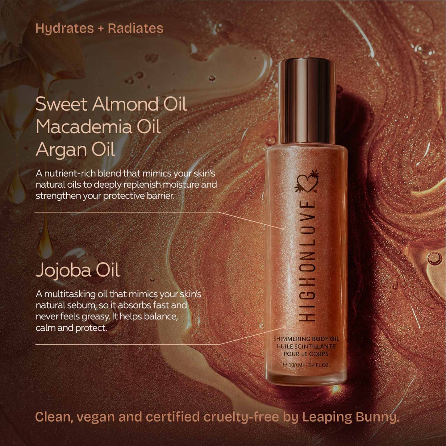HighOnLove Shimmering Body Oil