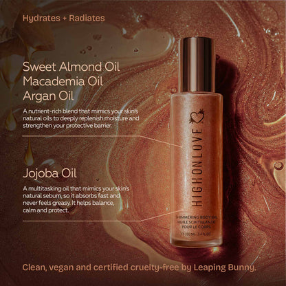 HighOnLove Shimmering Body Oil