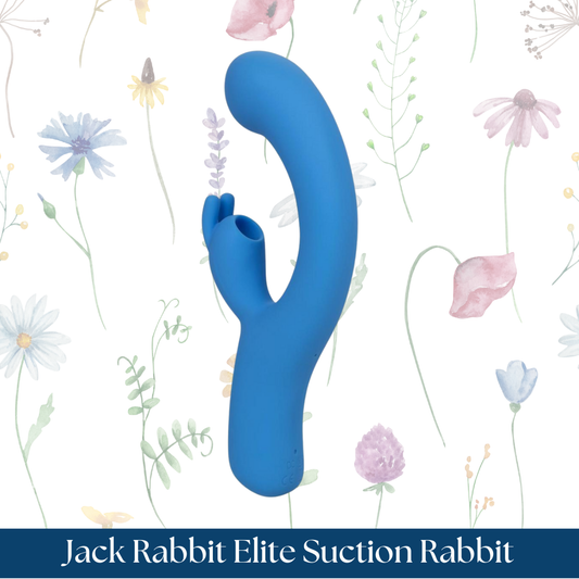 Jack Rabbit Elite Suction Rabbit Rechargeable Silicone Vibrator with Clitoral Stimulator