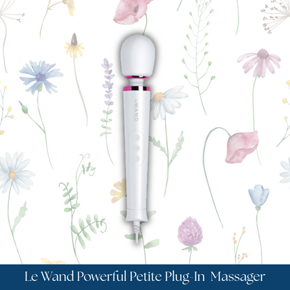Le Wand Powerful Petite Plug-In Vibrating Massager - White