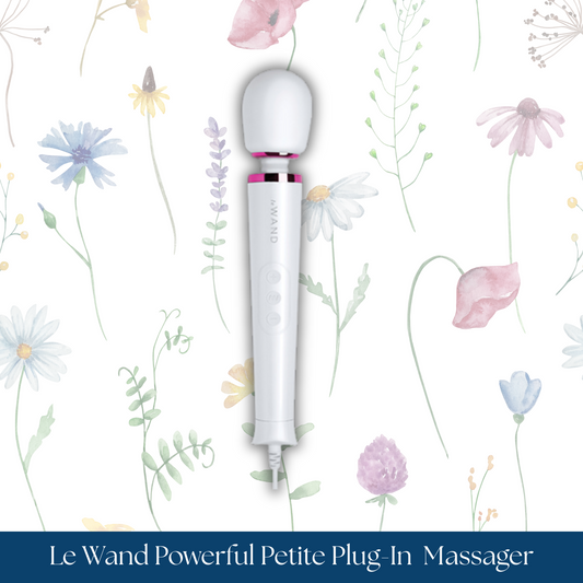 Le Wand Powerful Petite Plug-In Vibrating Massager - White