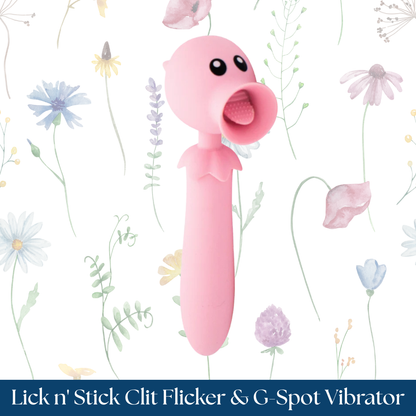 Lick n' Stick Clit Flicker & G-Spot Vibrator