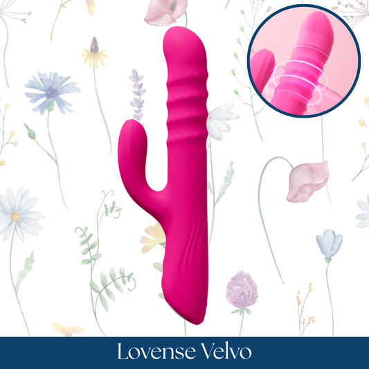 Lovense Velvo Rotating Beaded G-Spot & Clit Rabbit Vibrator