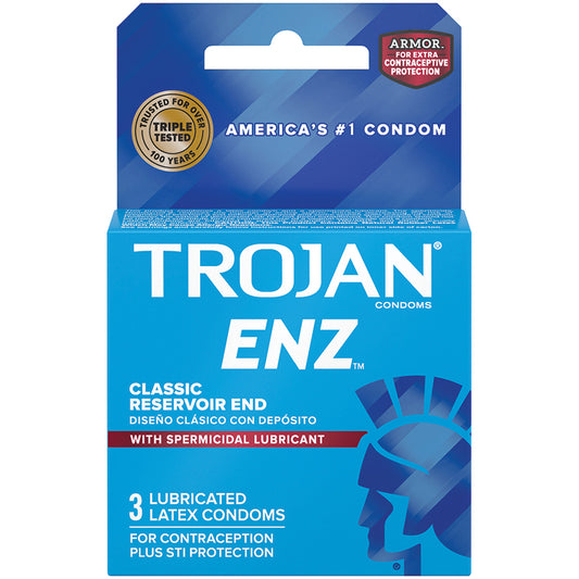 Trojan ENZ Armor Spermicidal Condoms (3 Pack)
