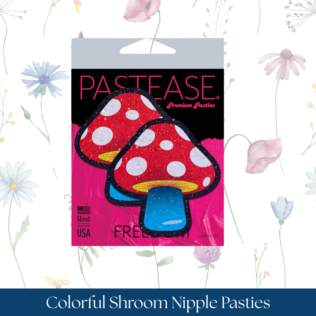Pastease Mushroom: Colorful Shroom Nipple Pasties