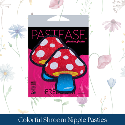 Pastease Mushroom: Colorful Shroom Nipple Pasties