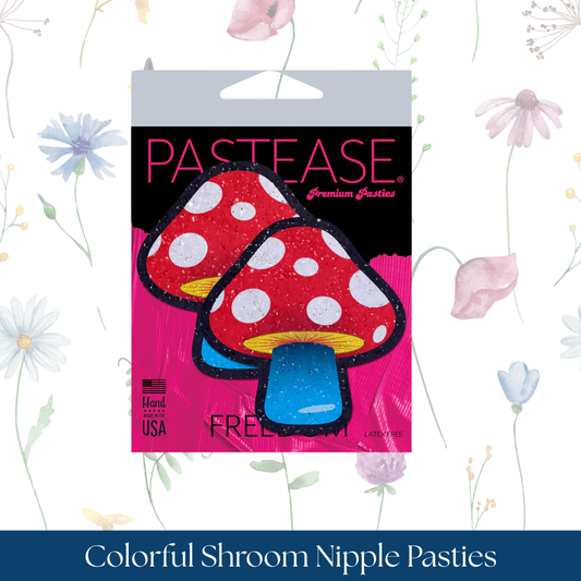 Pastease Mushroom: Colorful Shroom Nipple Pasties