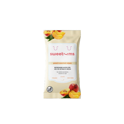 Sweetums Scented & Unflavored Wipes-Rose - 30 Pack