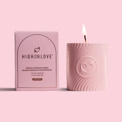 HighOnLove Massage Candle - Pink