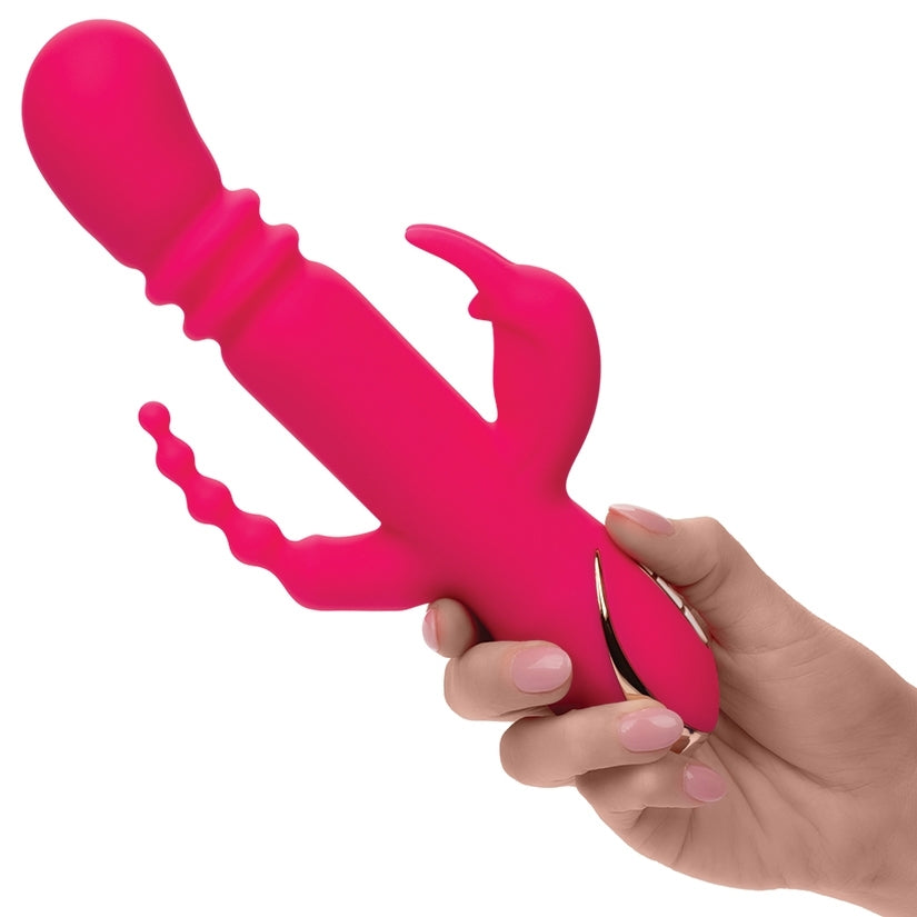 Jack Rabbit Signature Heated Silicone Triple Fantasy Rabbit