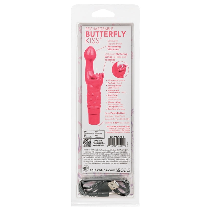 Rechargeable Butterfly Kiss-Pink