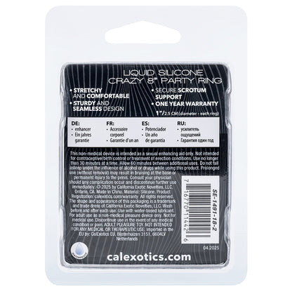 Alpha Liquid Silicone Crazy 8 Party Ring