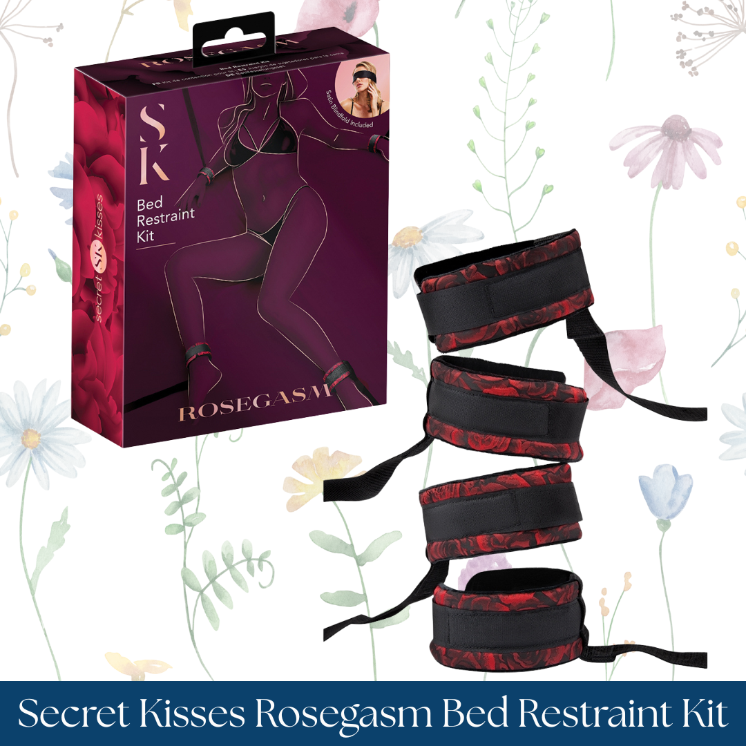 Secret Kisses Rosegasm Bed Restraint Kit